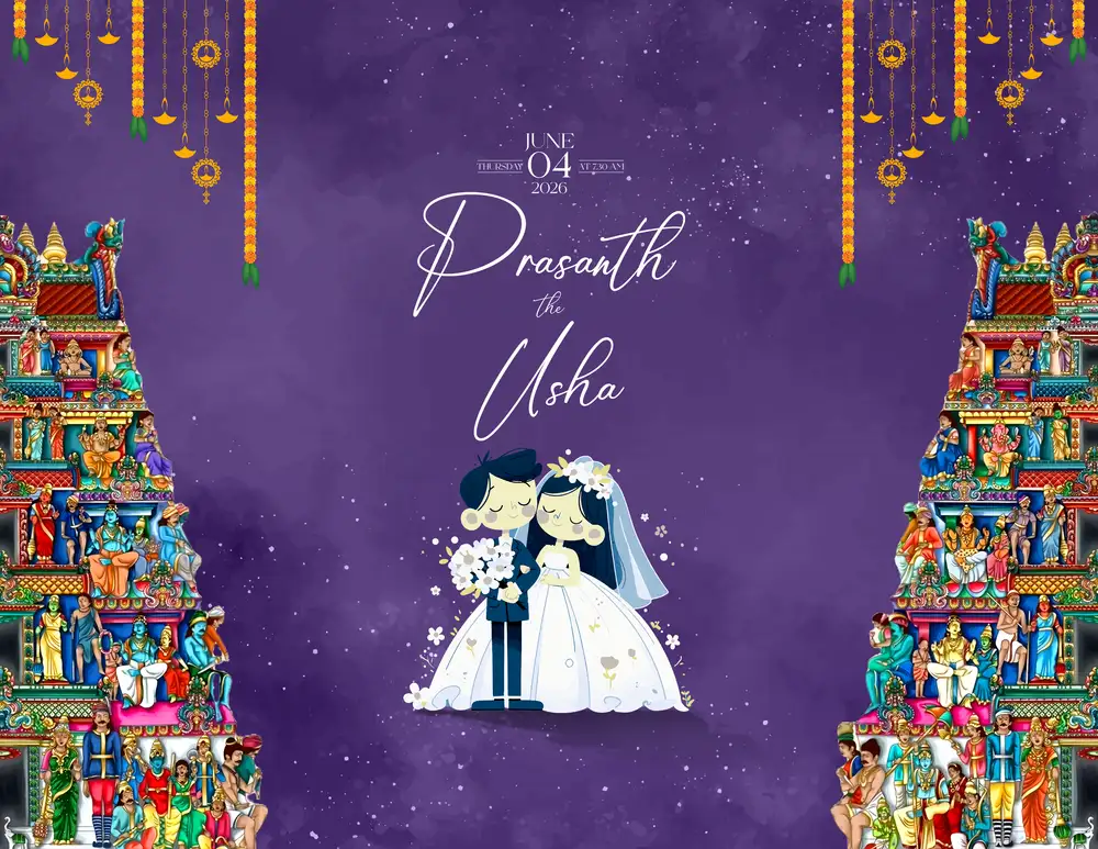 Traditional Wedding Invitation Template PSD